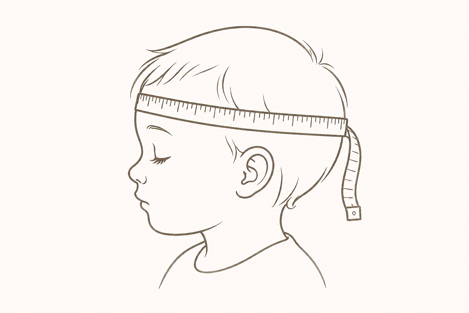 Měření hlavy dítěte